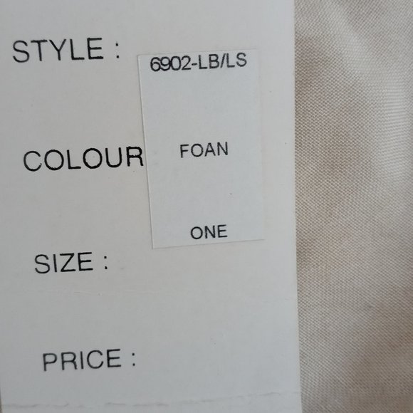 NWT L.S.I Foan Colored Blouse Size 1 - Picture 7 of 7